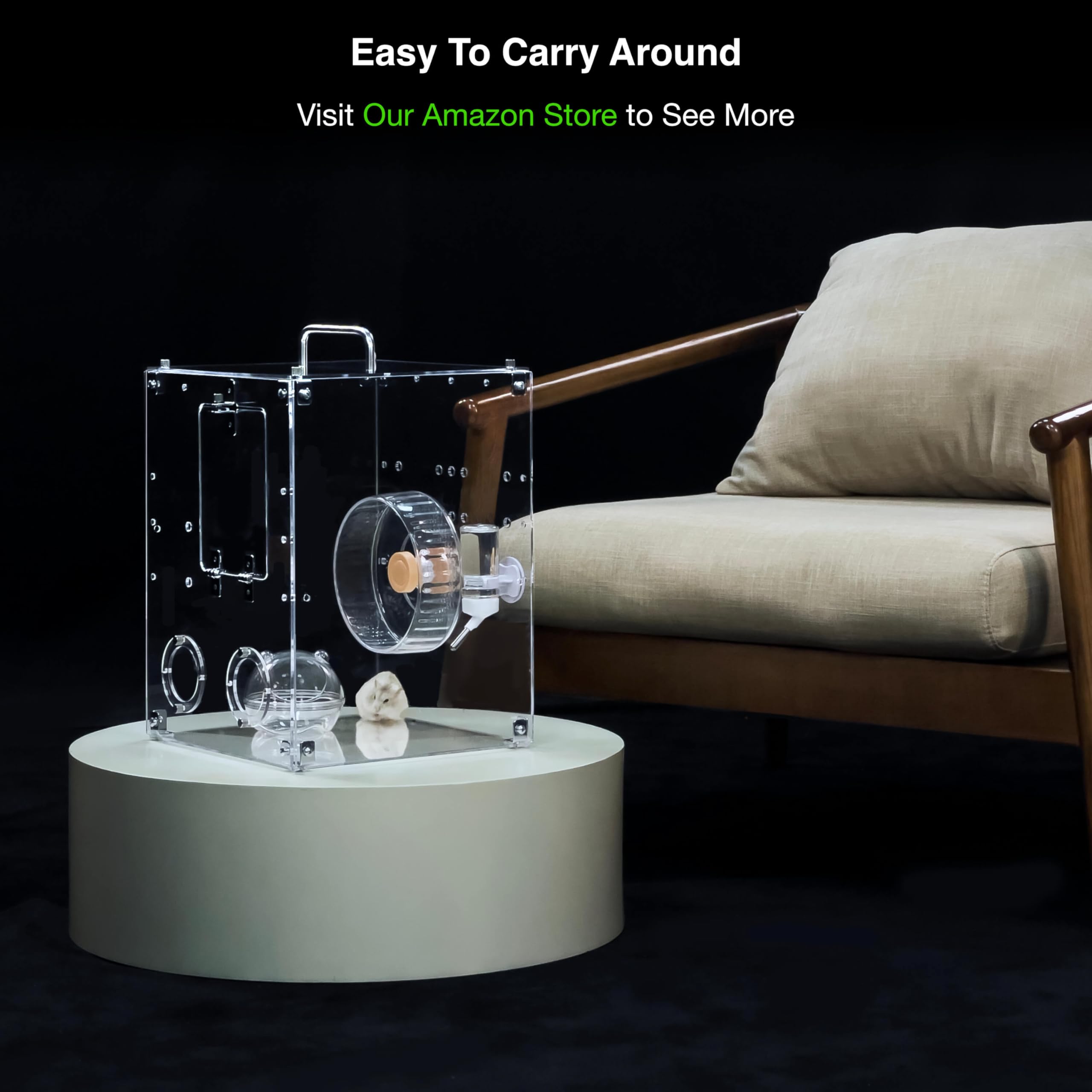 GuineaLoft Model-P4 accessories included supports convenient feeding and enrichment