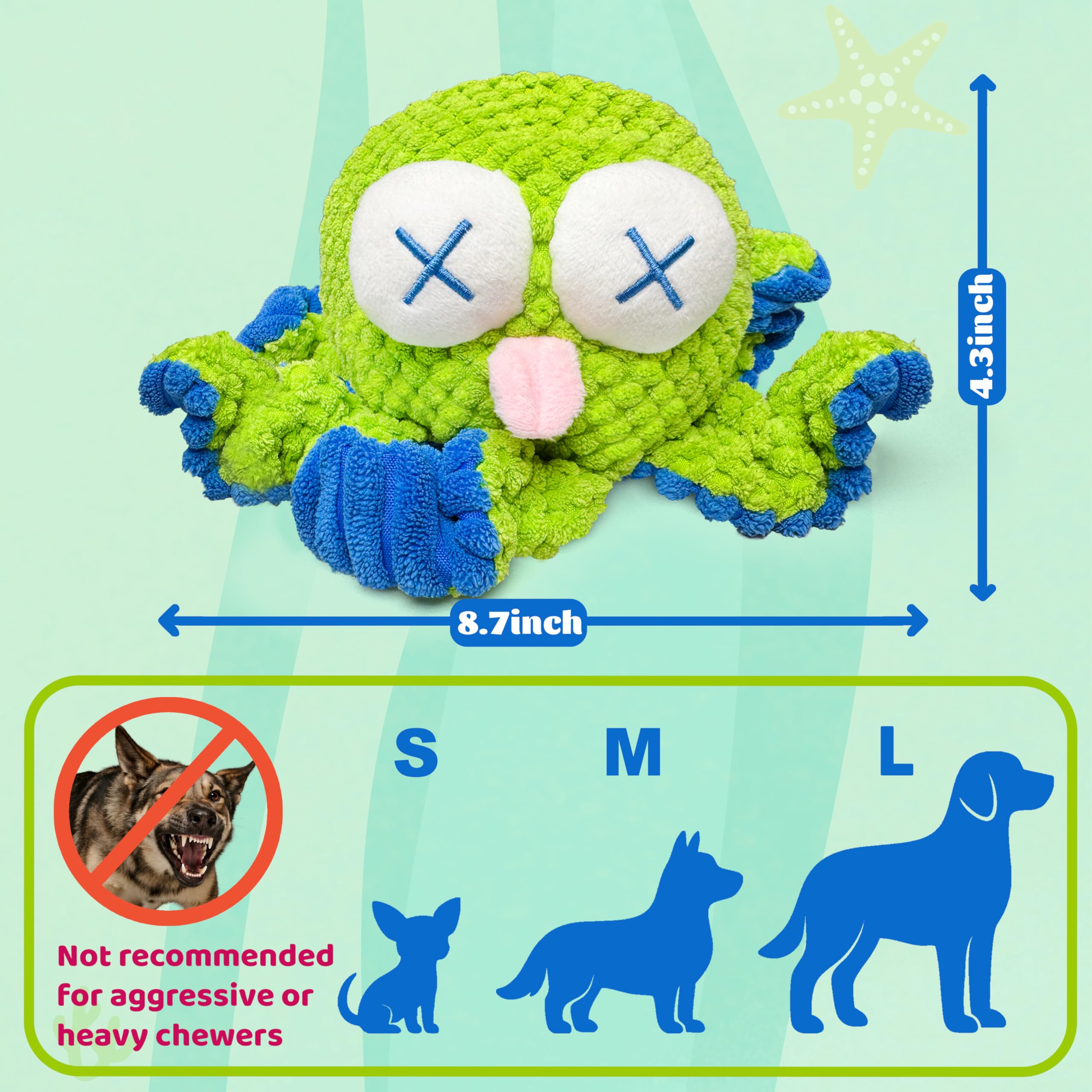 GUKCO durable tug toy with reinforced stitching withstands bite and tug sessions.