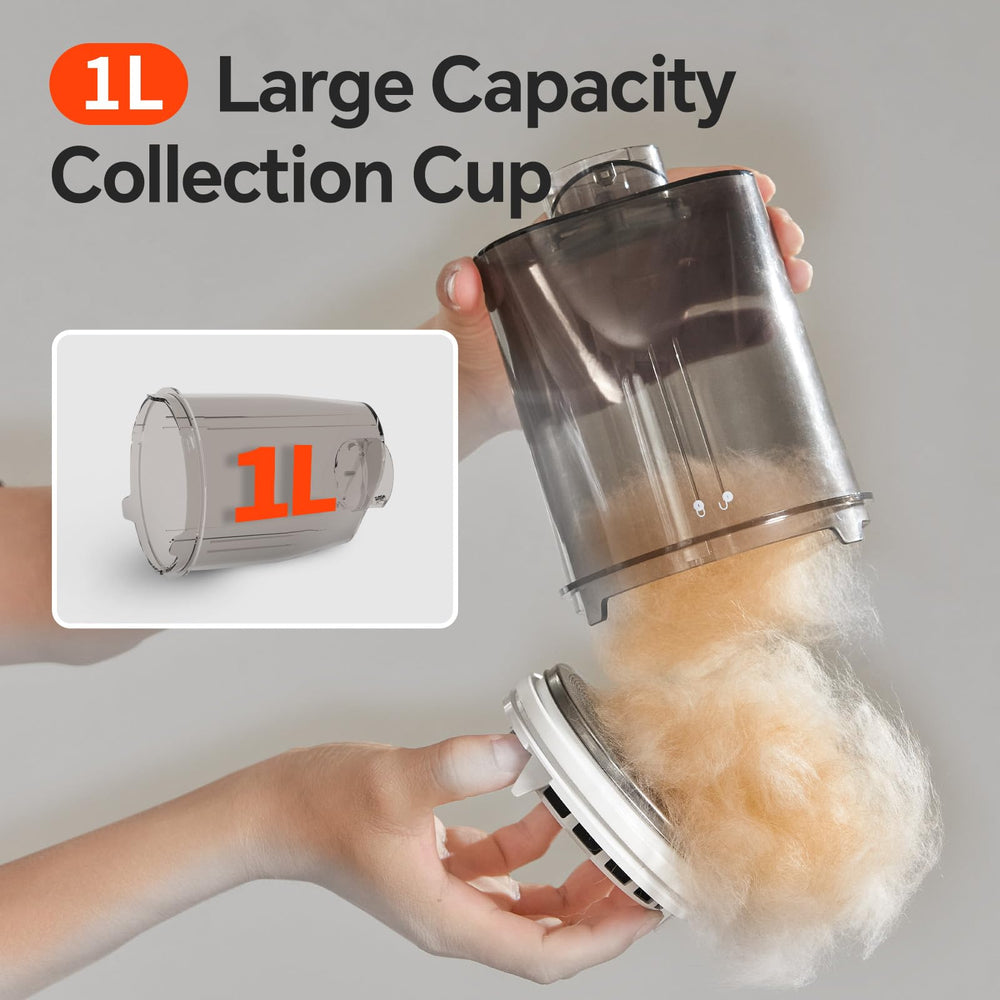 GULIGULI 1L dust bin with easy disposal after grooming