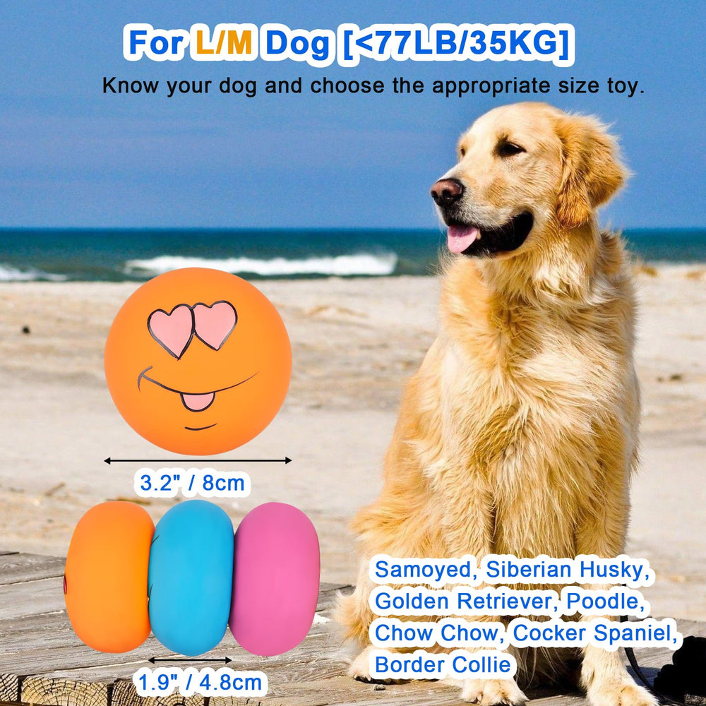 Gulucute latex squeaky ball, large size, ideal for big-dog play.