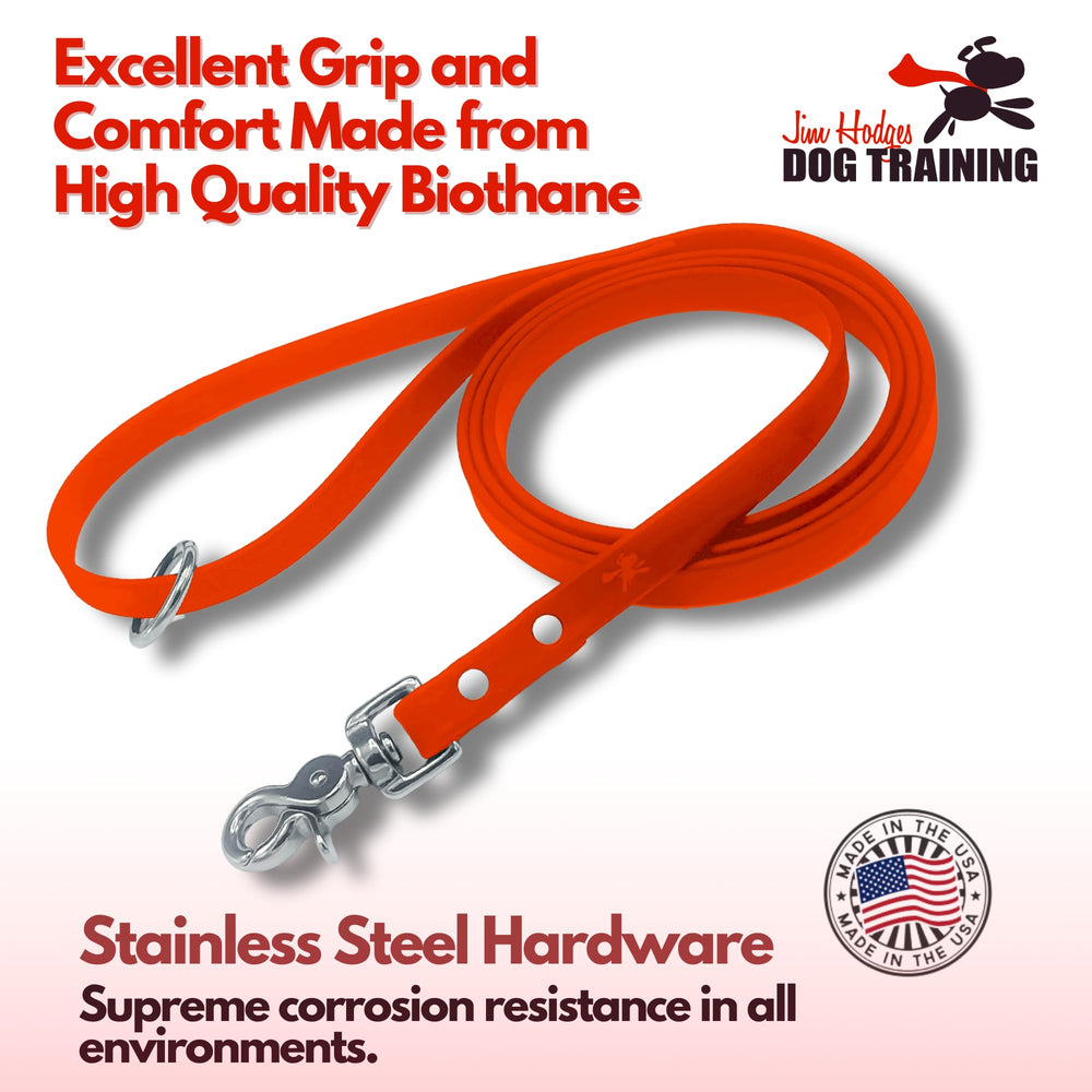 Gummy K9 Biothane leash 6ft length ideal for training, walking, and hiking.