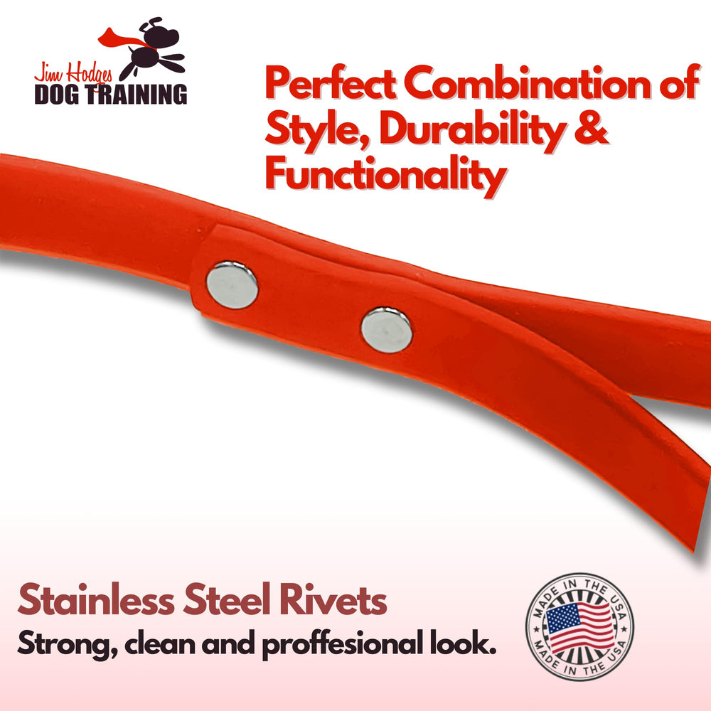 Gummy K9 Biothane leash easy to clean with soap and water after outdoor adventures.