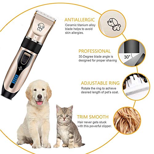 Gumodo low-noise dog clippers operate quietly to keep pets calm during trims.