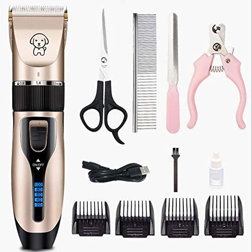 Gumodo nail kit with stainless scissors and file for complete grooming.