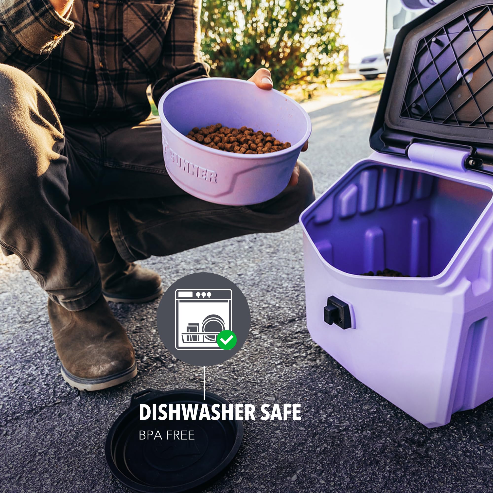 GUNNER dog bowl lightweight yet rust-proof and shock resistant