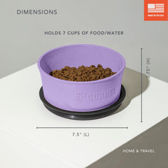 GUNNER dog bowl personalized name option enhances bonding mealtime