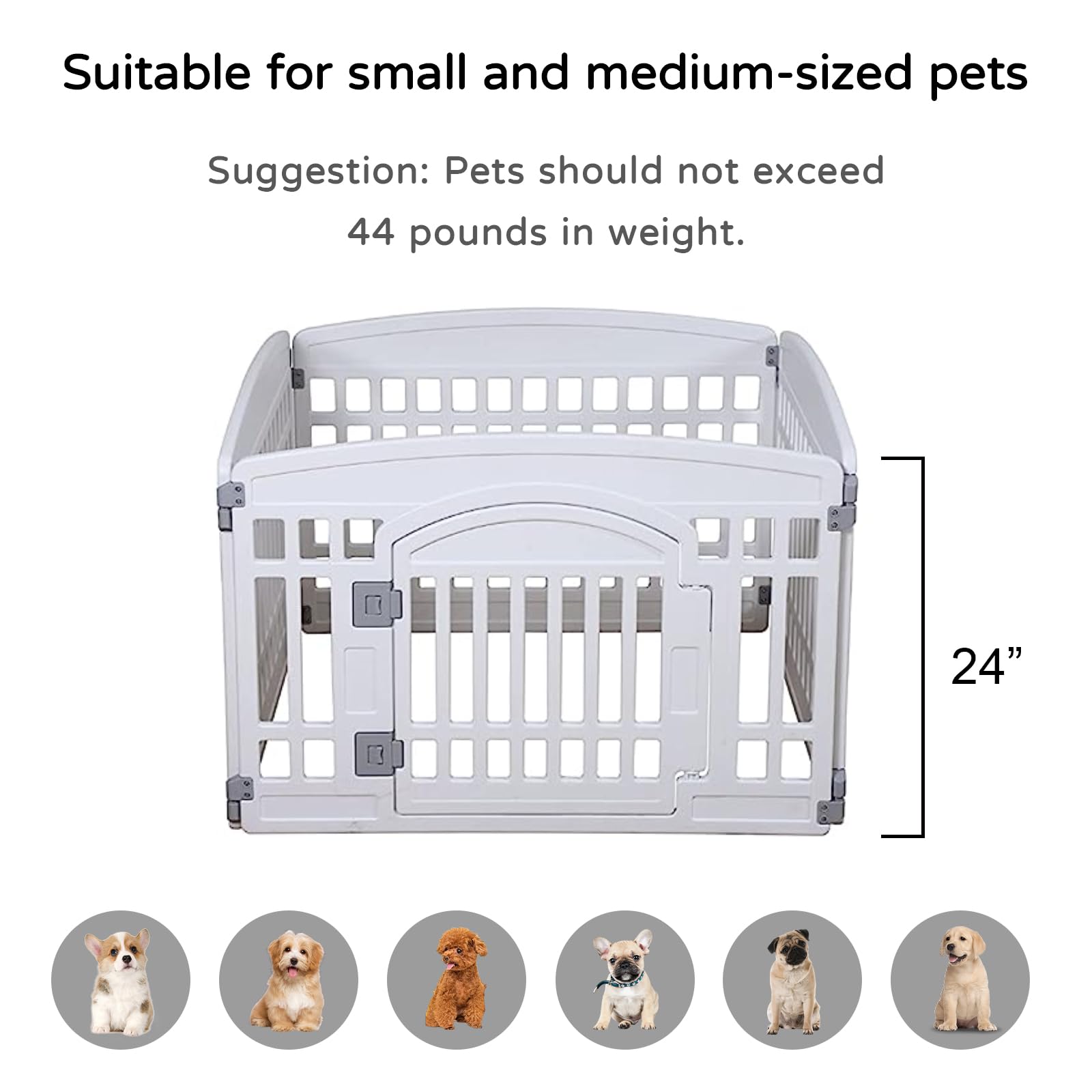Gupamiga folding pet pen offers quick setup and compact storage after use.