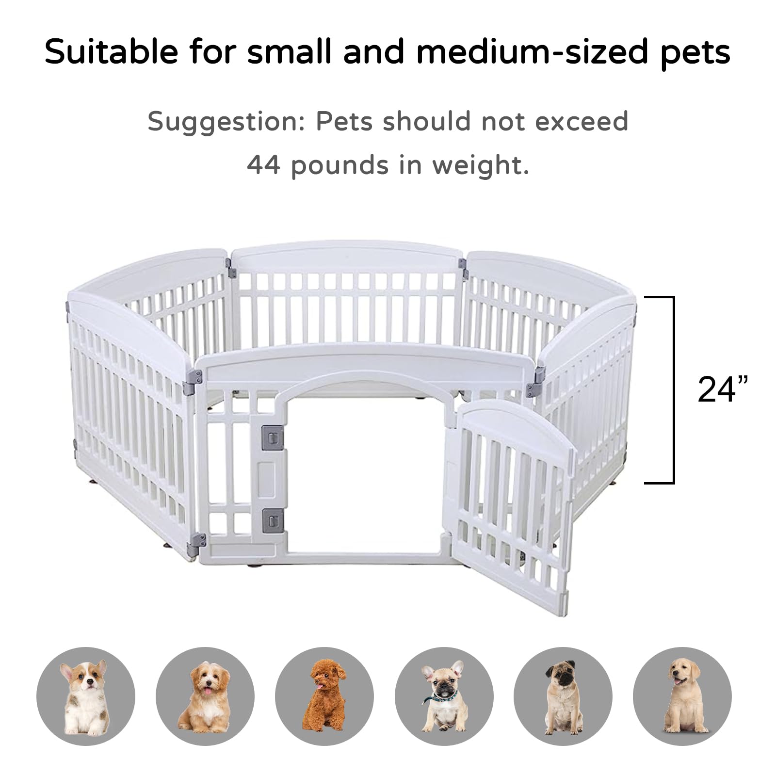 Gupamiga puppy enclosure burr-free edges prioritize gentle handling during setup.