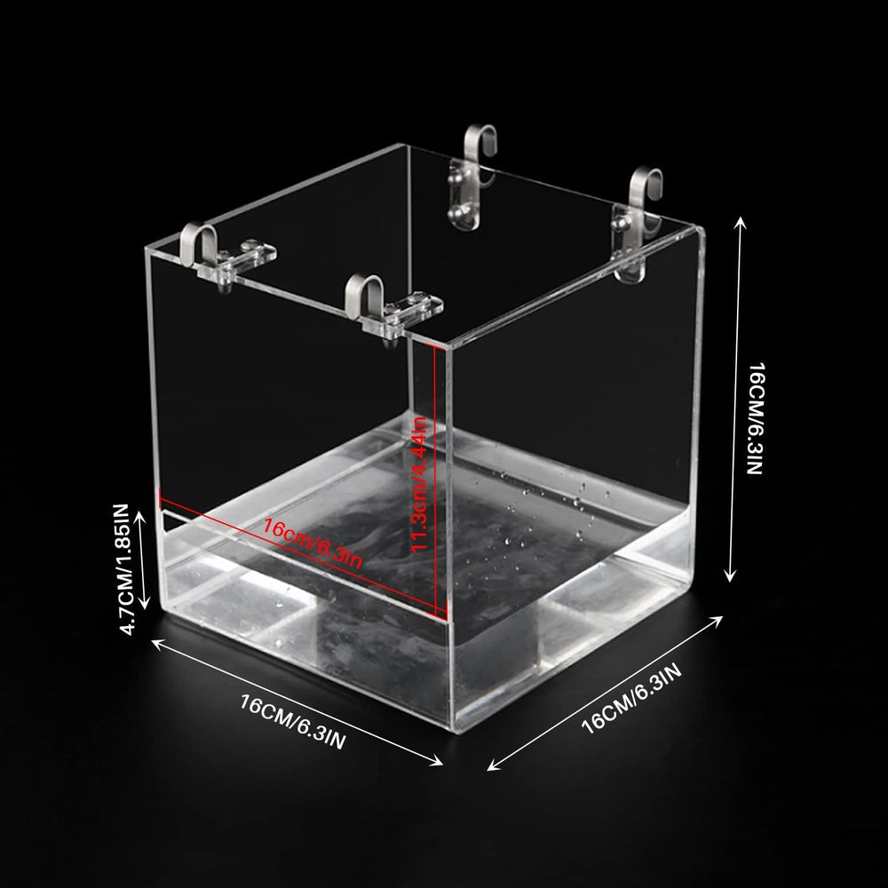 GURECOD Bird Bath Cube in use with budgie or parrot setup inside cage.
