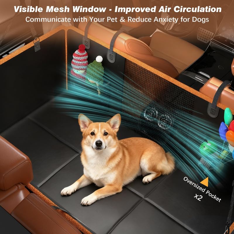 Gusil heavy-duty PU fabric guards seats from scratches and messes.