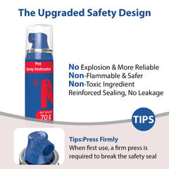 Gutes Leben Dog Instructor Spray shown in action interrupting barking safely.