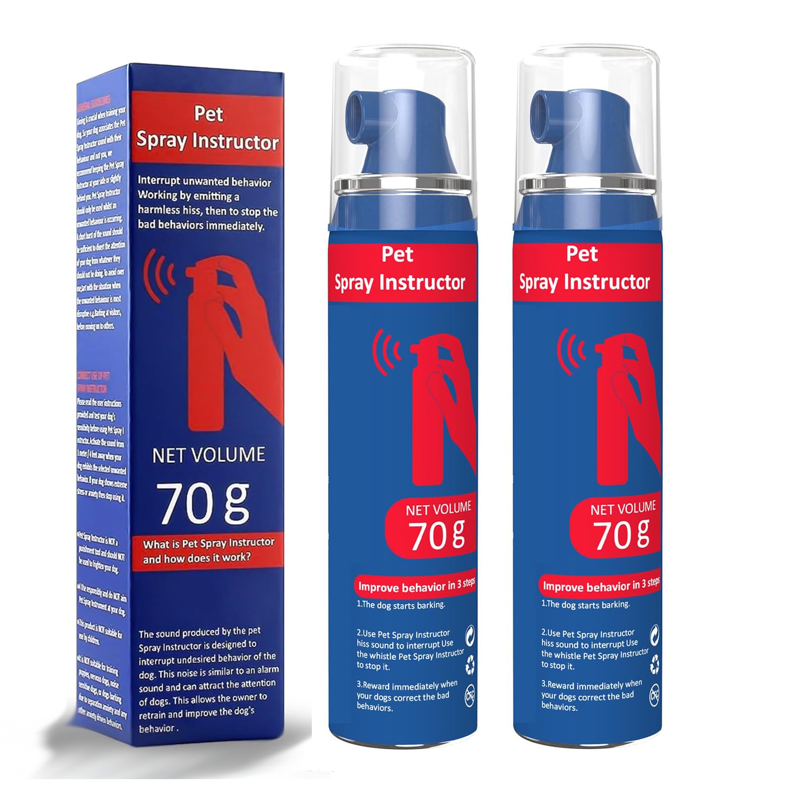 Gutes Leben Dog Instructor Spray bottle front view for humane training.