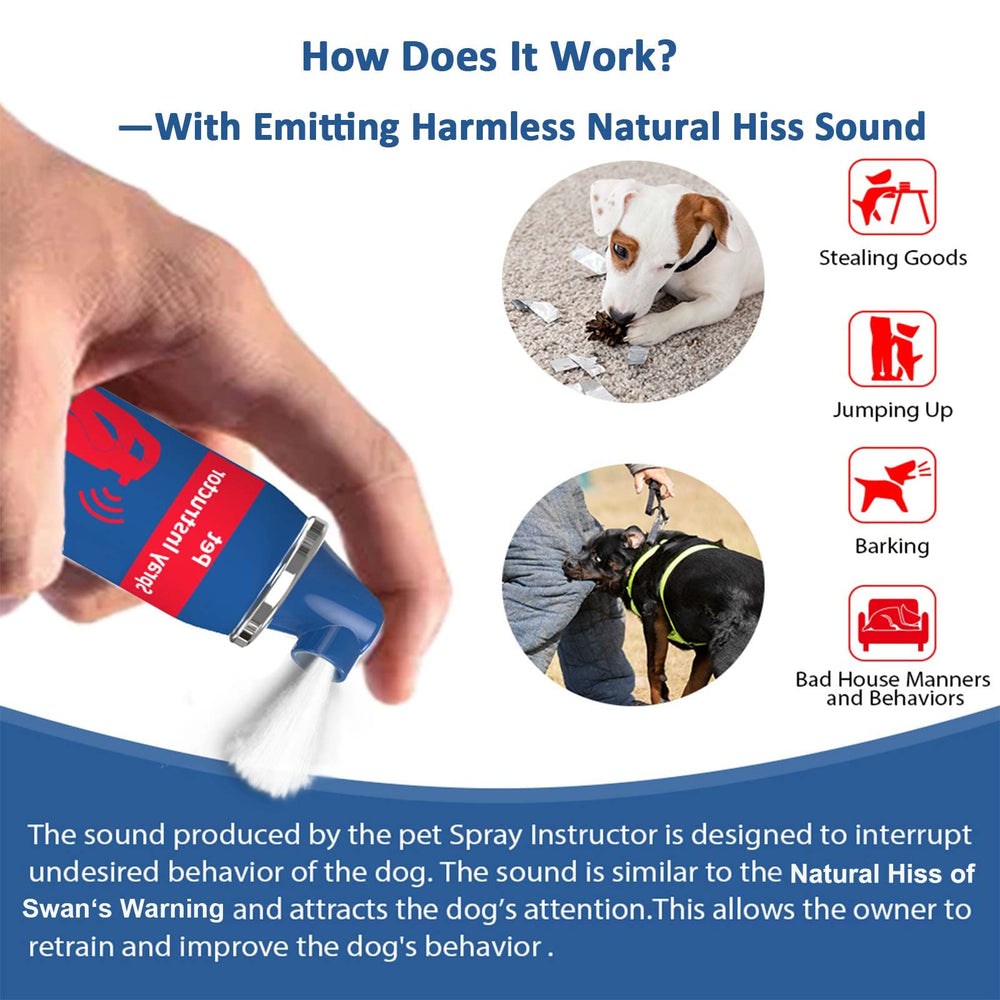 Gutes Leben Dog Instructor Spray used at a distance away from the dog for distraction.