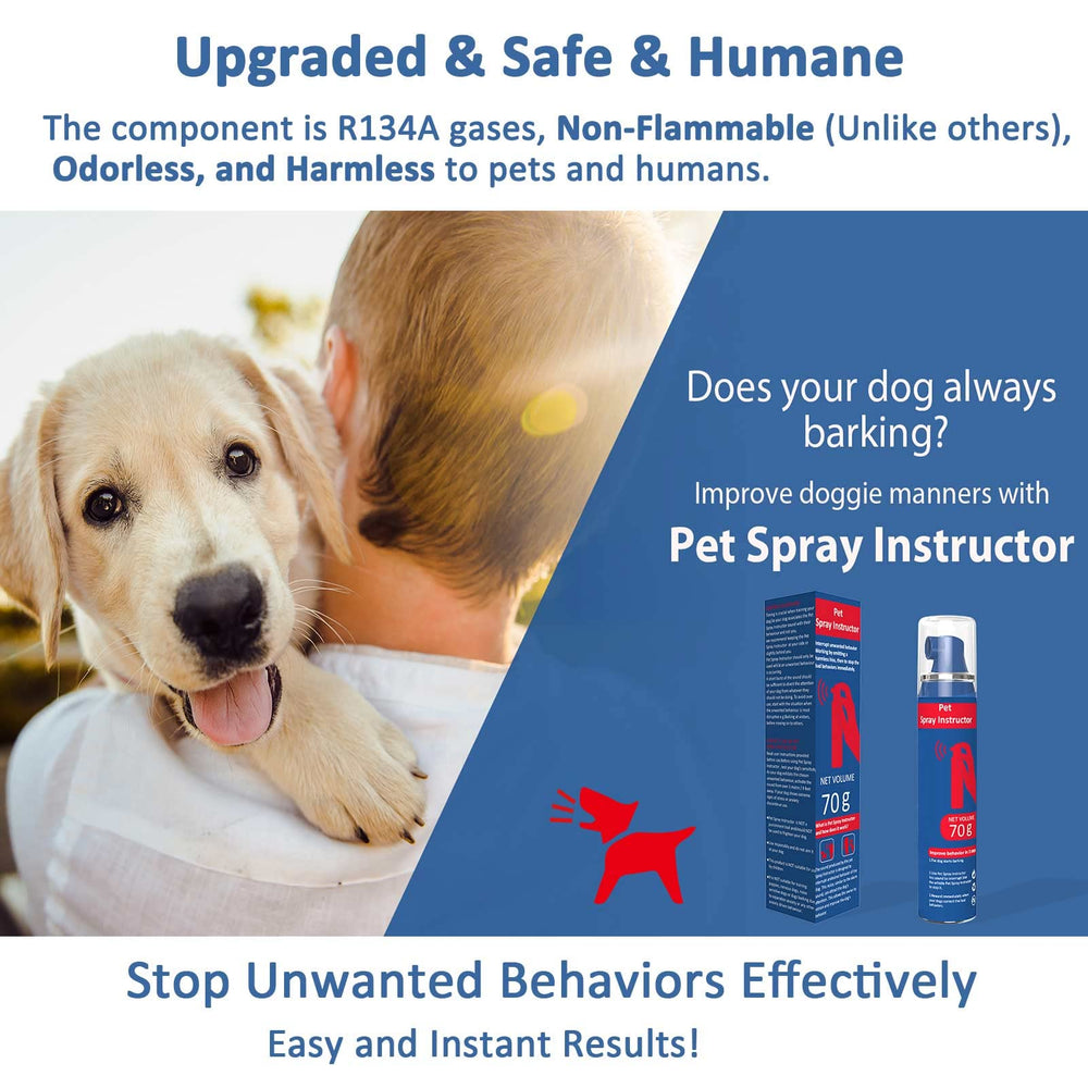 Gutes Leben Dog Instructor Spray demonstrates quick one-button operation for training.