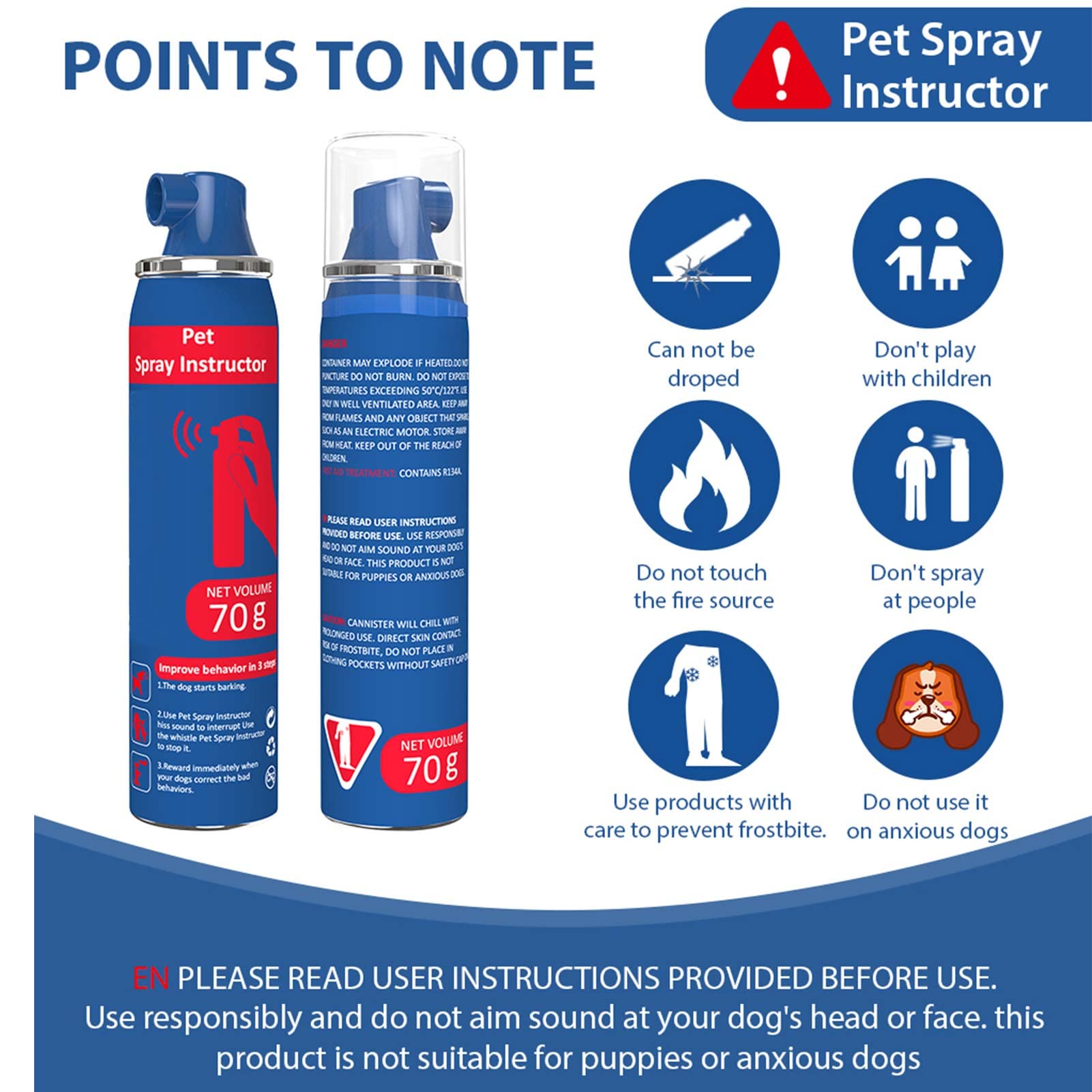 Gutes Leben spray label highlights safety and usage guidance.