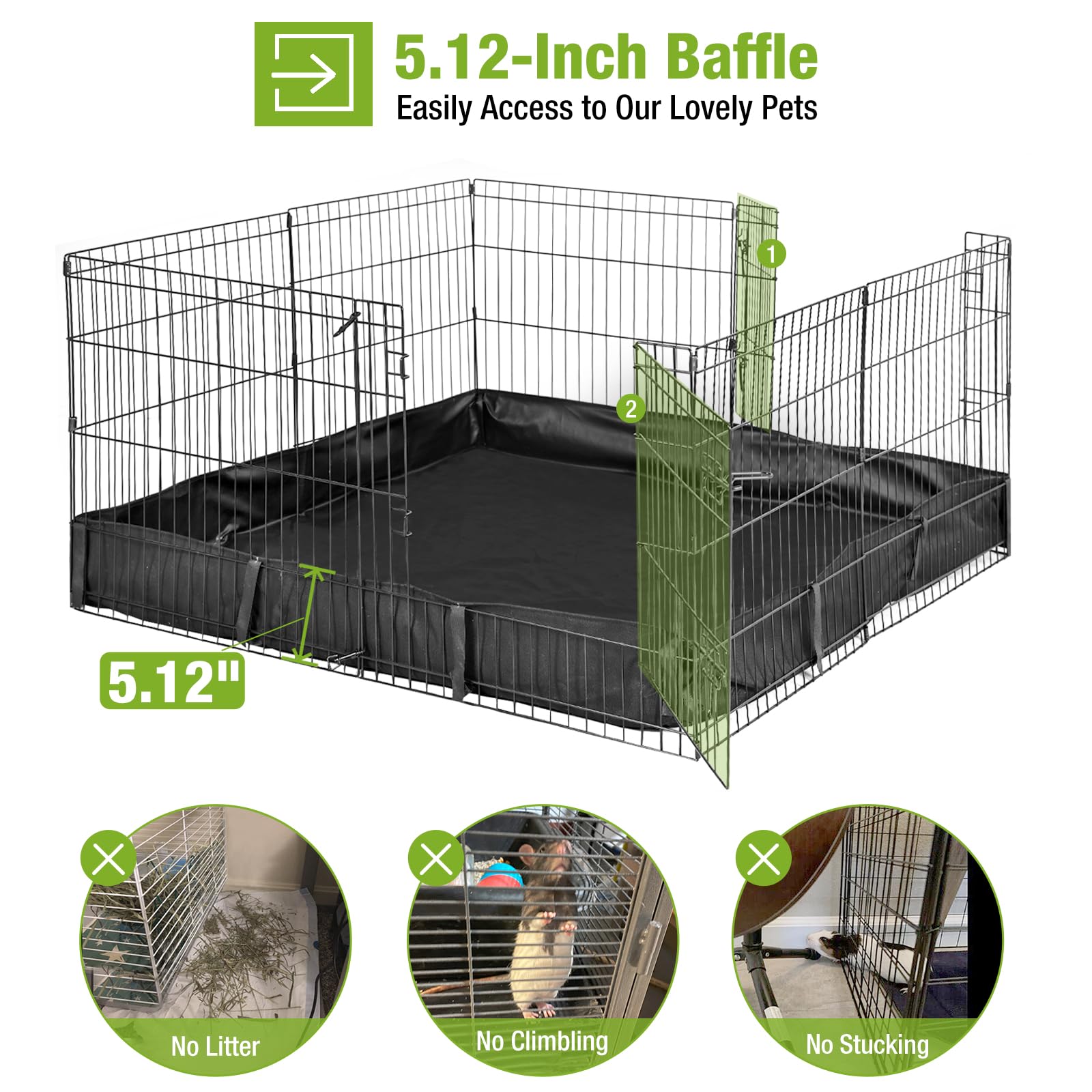 GUTINNEEN rabbit playpen easy setup no tools required