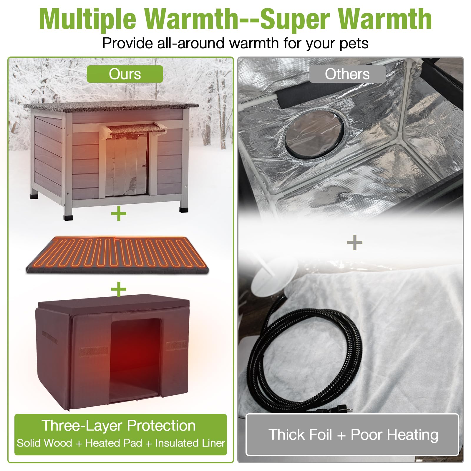 GUTINNEEN solid fir wood construction stands up to harsh weather.