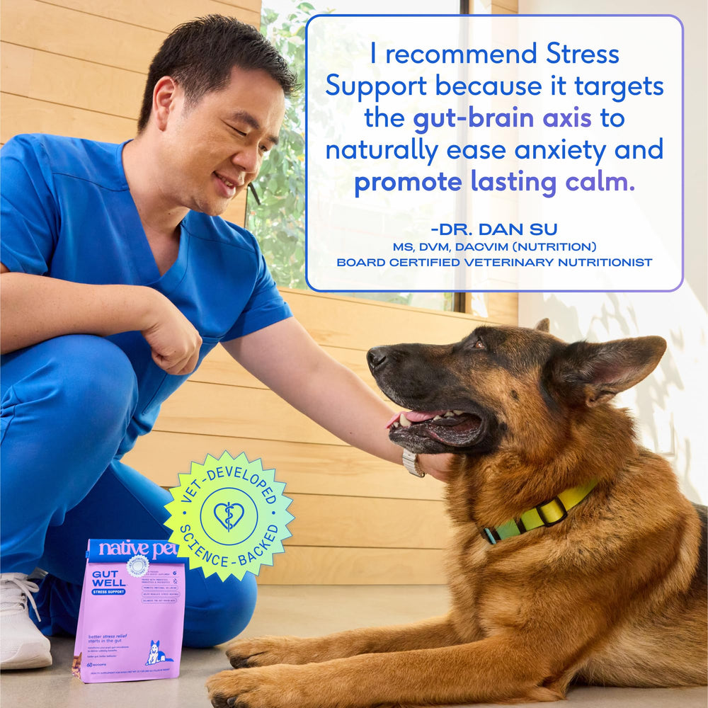 Native Pet GutWell cold-pressed pellets packaging highlights potency.