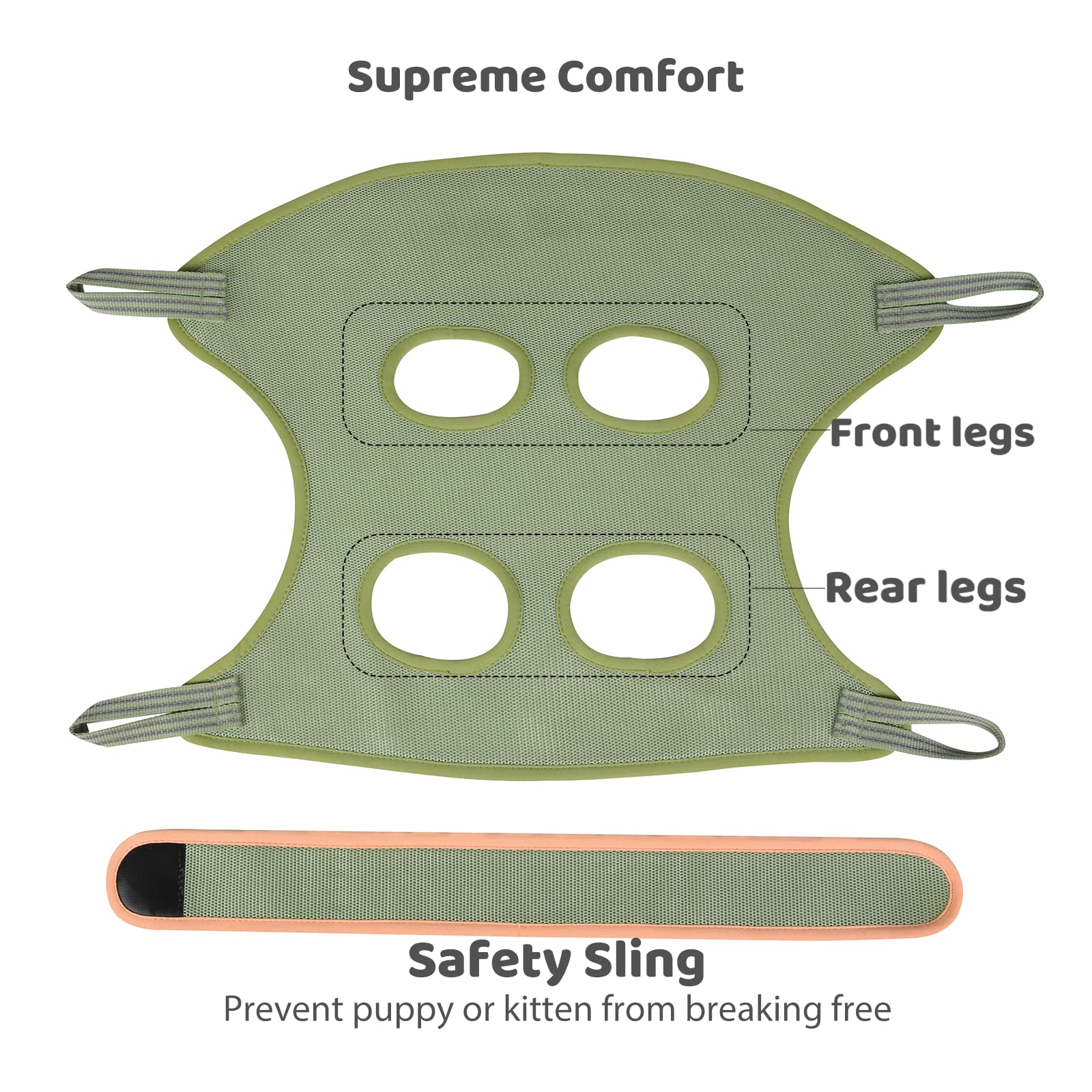 Guzekier cat nail clipper kit with safety belt for steady at-home trims.