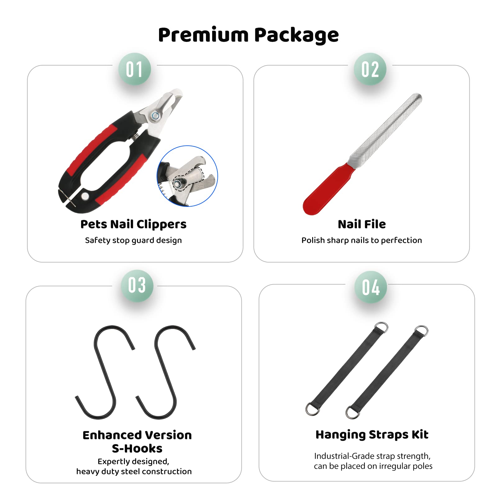 Guzekier dog nail clippers safety guard attached for precise trimming