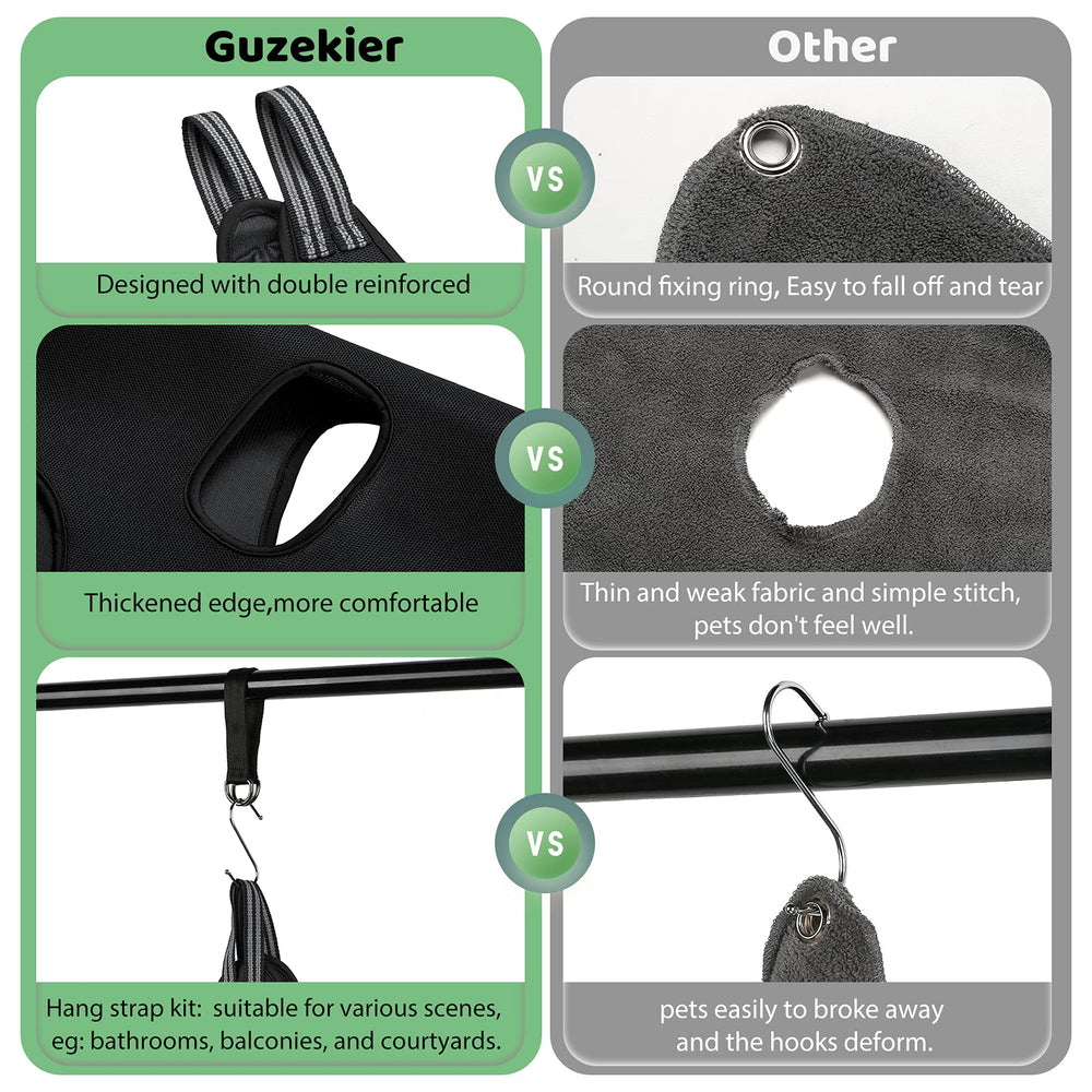 Guzekier pet comb with rounded ends for gentle detangling