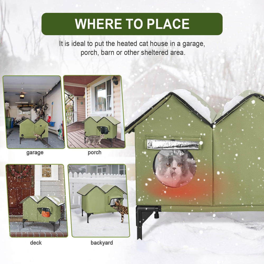 GUZROK elevated metal base keeps the floor dry and off cold ground.