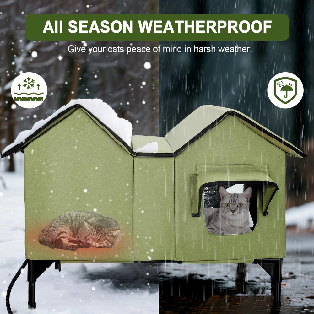GUZROK elevated metal base keeps the floor dry and away from cold ground
