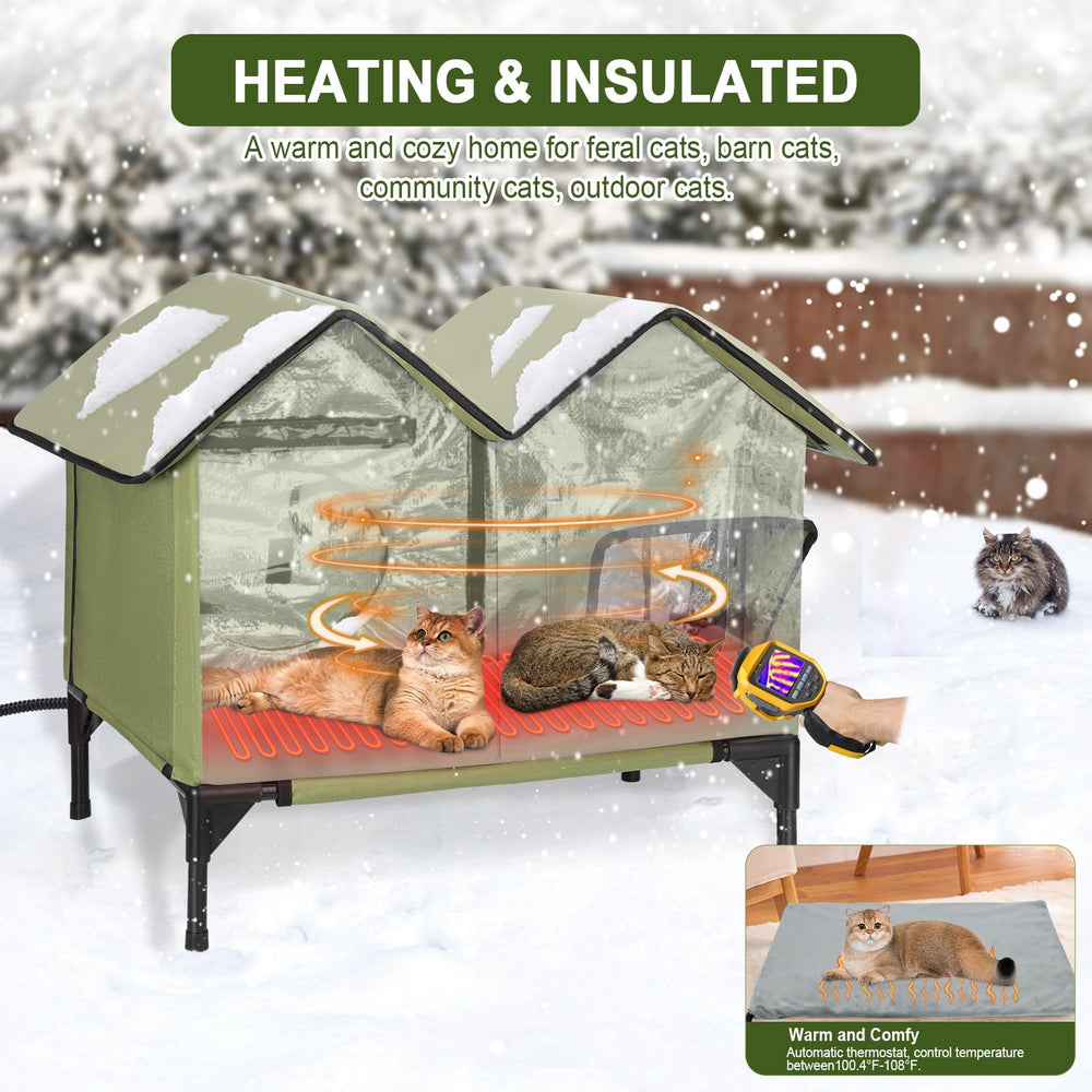 GUZROK full-floor heated pad demonstrates all-around warmth for a cozy outdoor retreat.