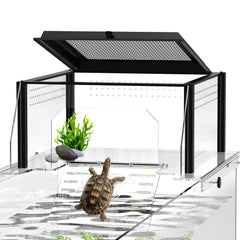 GYACS upgraded turtle basking platform wide view showing spacious basking space for large tanks