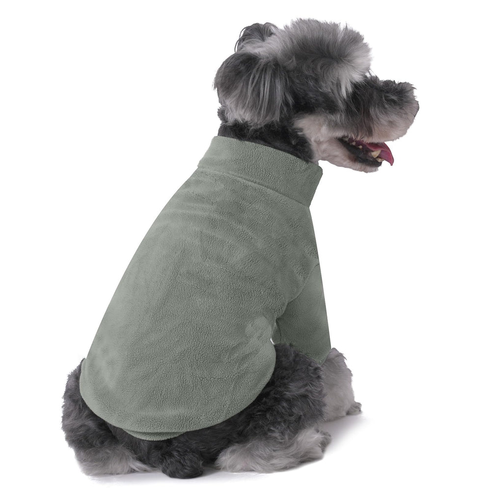 GYALAPERI dog sweater worn during winter outings demonstrates easy pullover design.