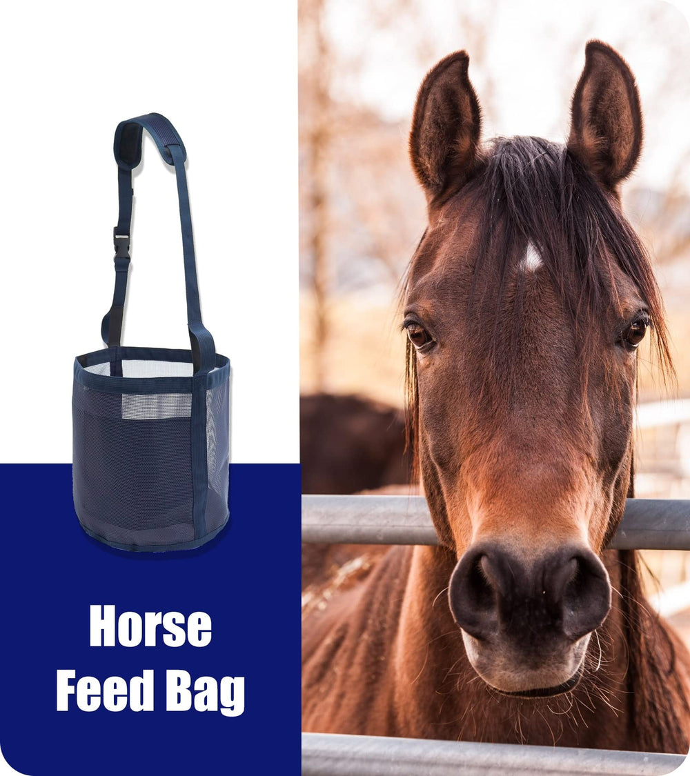 Gydoty one-size-fits-most bag adapts across horse sizes