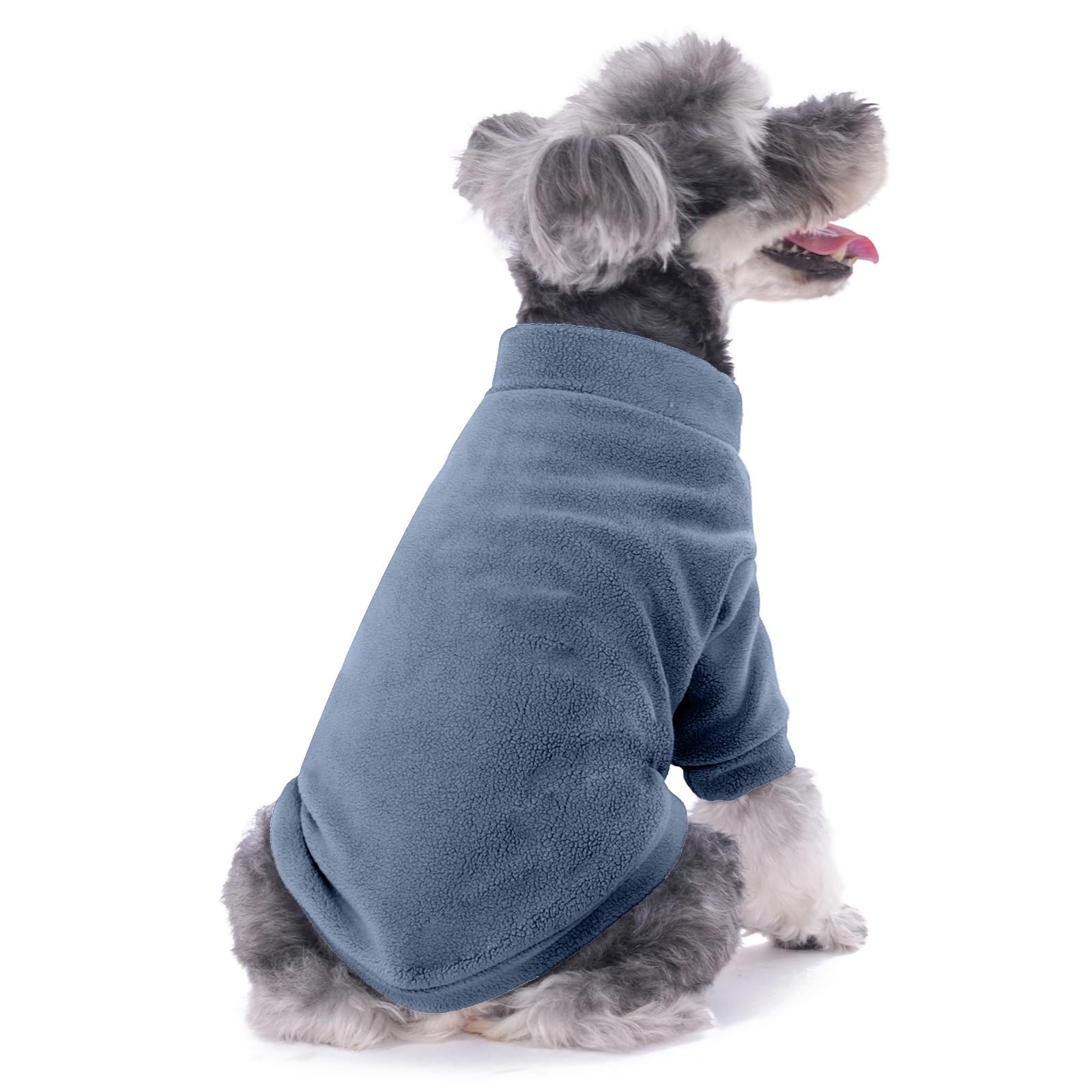 GYALAPERI dog sweater high collar detail shows snug warmth around the neck.