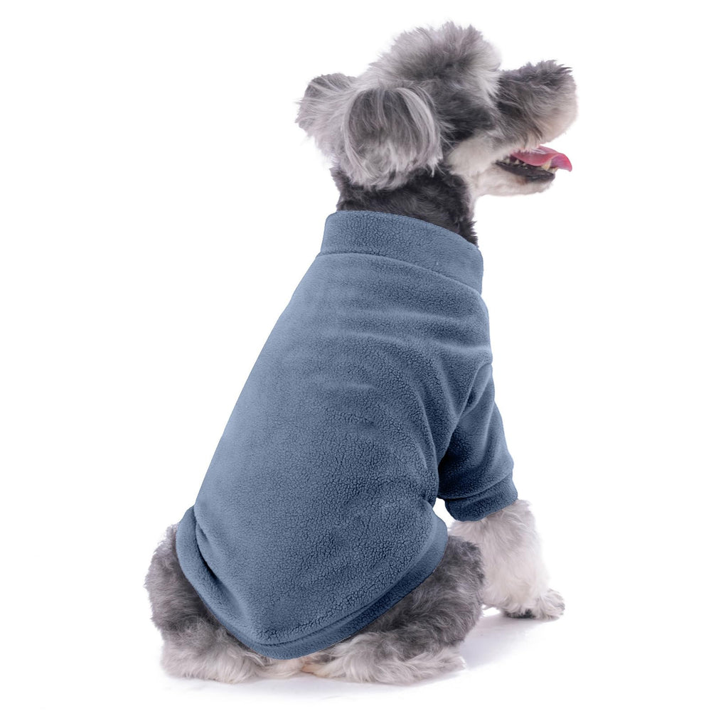 GYALAPERI dog sweater high collar detail shows snug warmth around the neck.