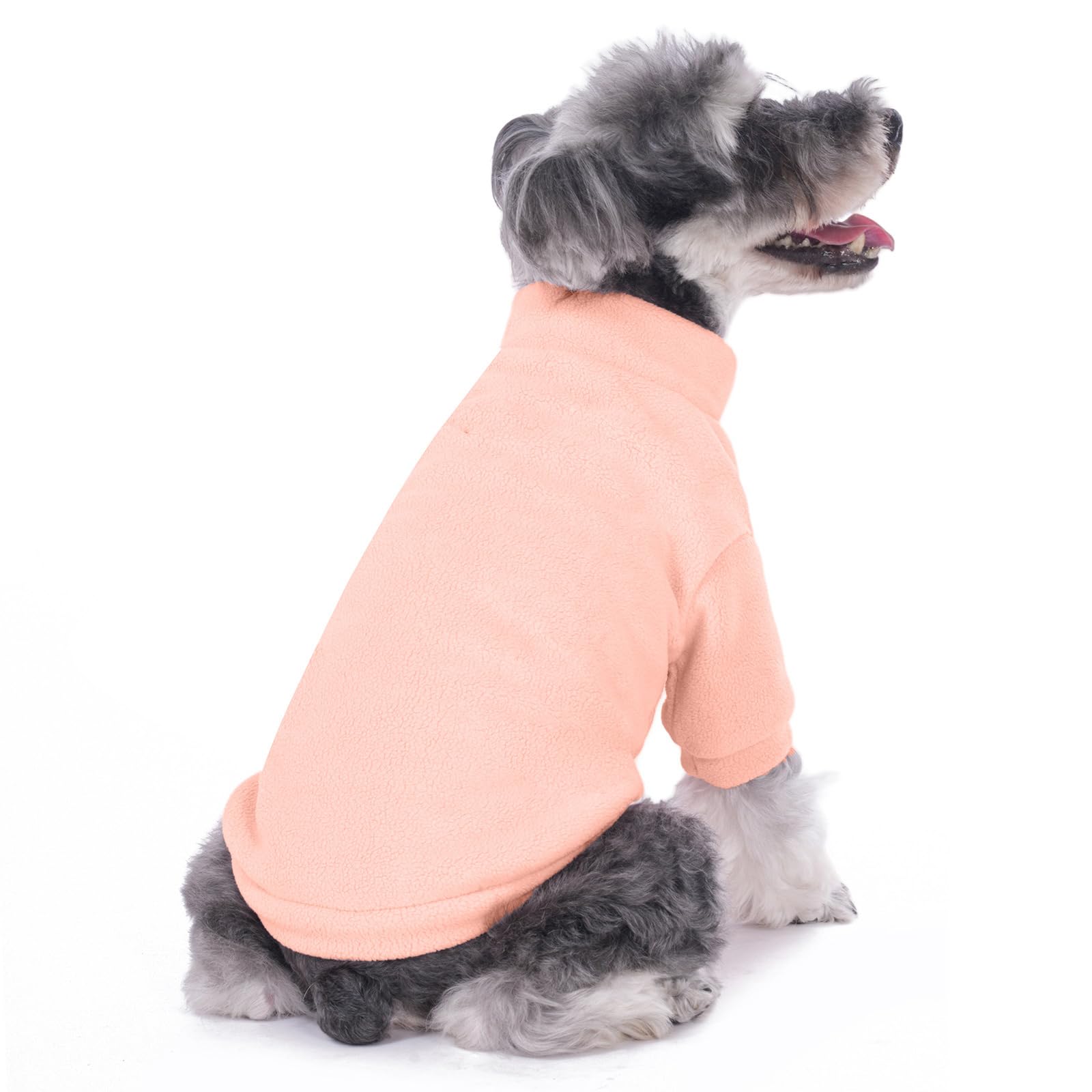 GYALAPERI dog sweater elastic underbelly supports snug, adjustable fit.