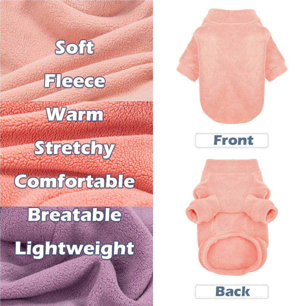 GYALAPERI dog sweater lt purple back view adds chic coverage for chilly days.