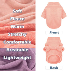 GYALAPERI dog sweater lt purple back view adds chic coverage for chilly days.