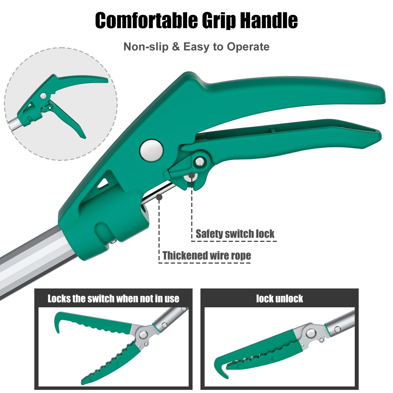 GYORGKSHI push-to-lock handle for easy secure storage