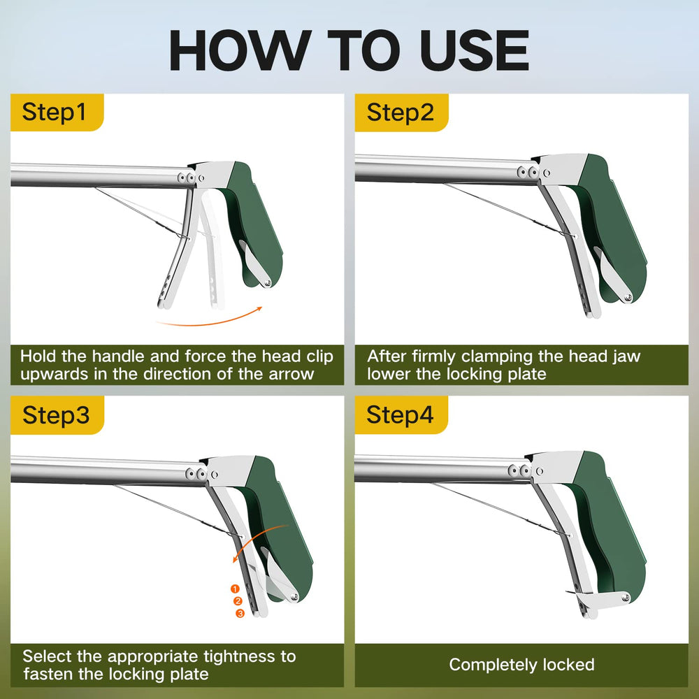 GYORGKSHI smooth jaw design for firm, reptile-friendly handling with grip.