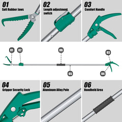 GYORGKSHI serrated jaws grip securely without harming the snake