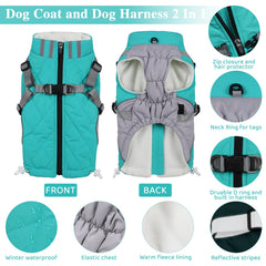 Gyuzh reflective strip on dog coat enhances visibility during night walks.