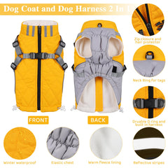 Gyuzh dog coat waterproof fabric close-up illustrating cold-weather protection.