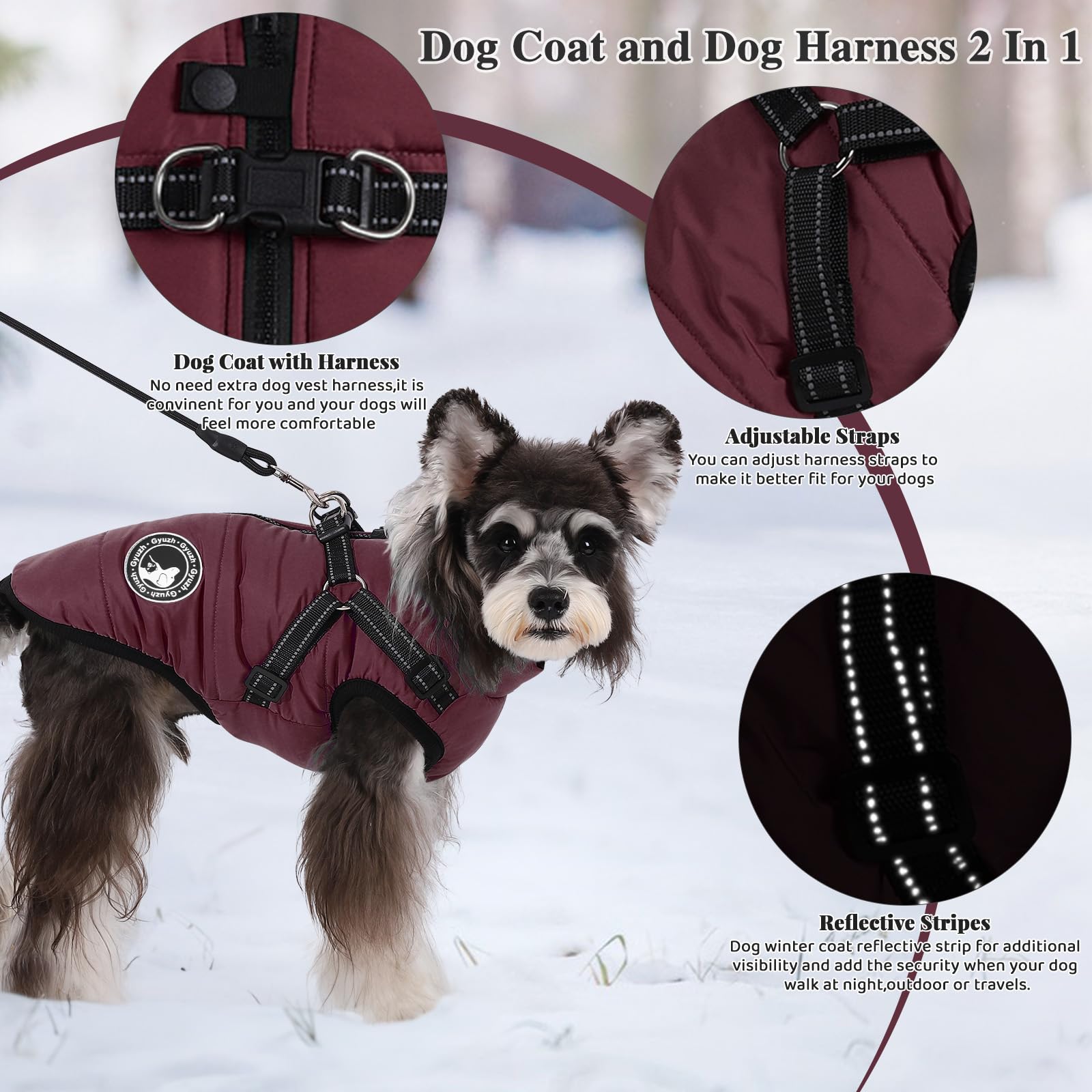 Gyuzh fleece-lined interior provides cozy warmth on chilly neighborhood strolls.