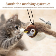 GYZOMKBIU Flying Bird Cat Toy flapping tail sparks hunting instincts during sessions.