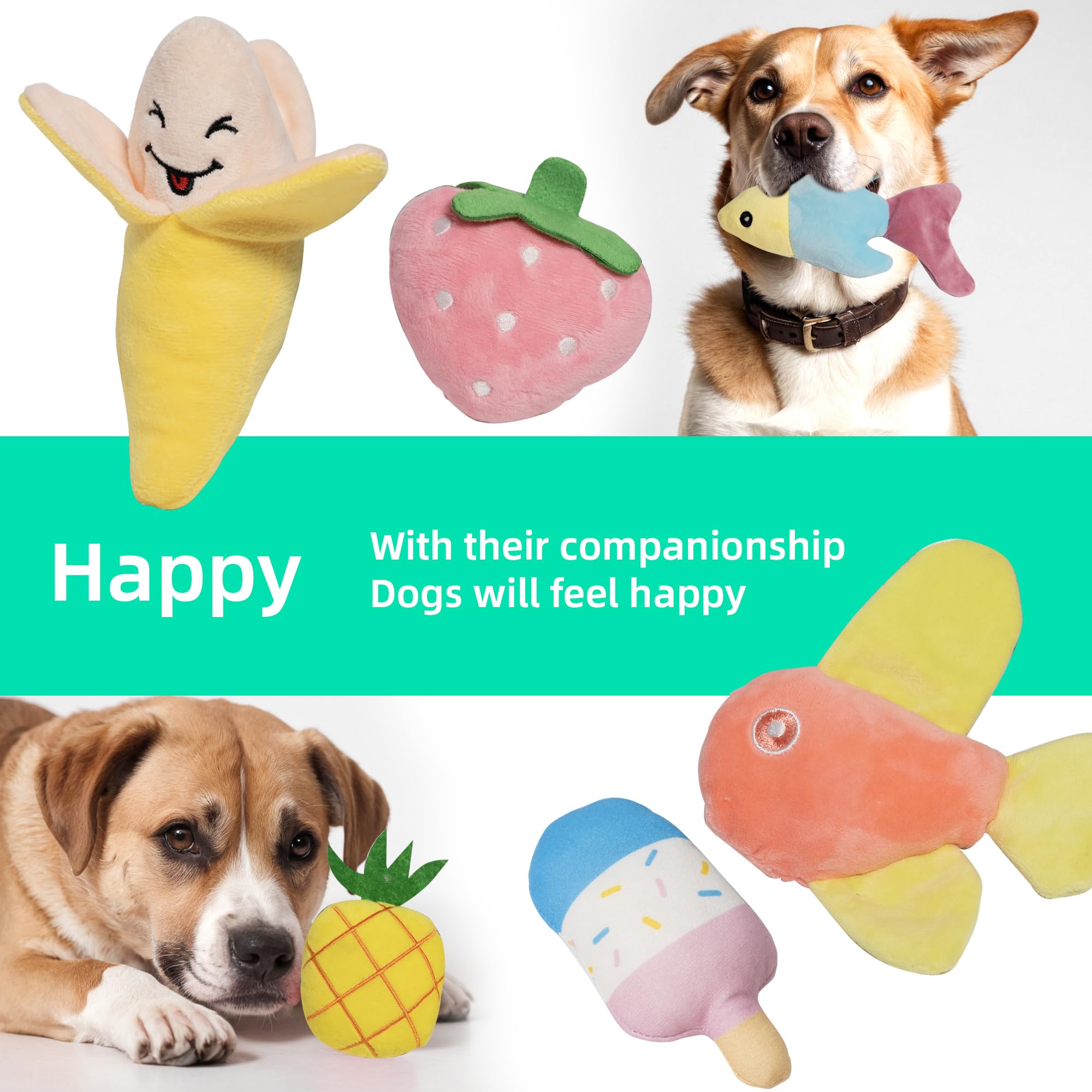 GZQKUSO ice cream toy non-squeaker highlights gentle variety