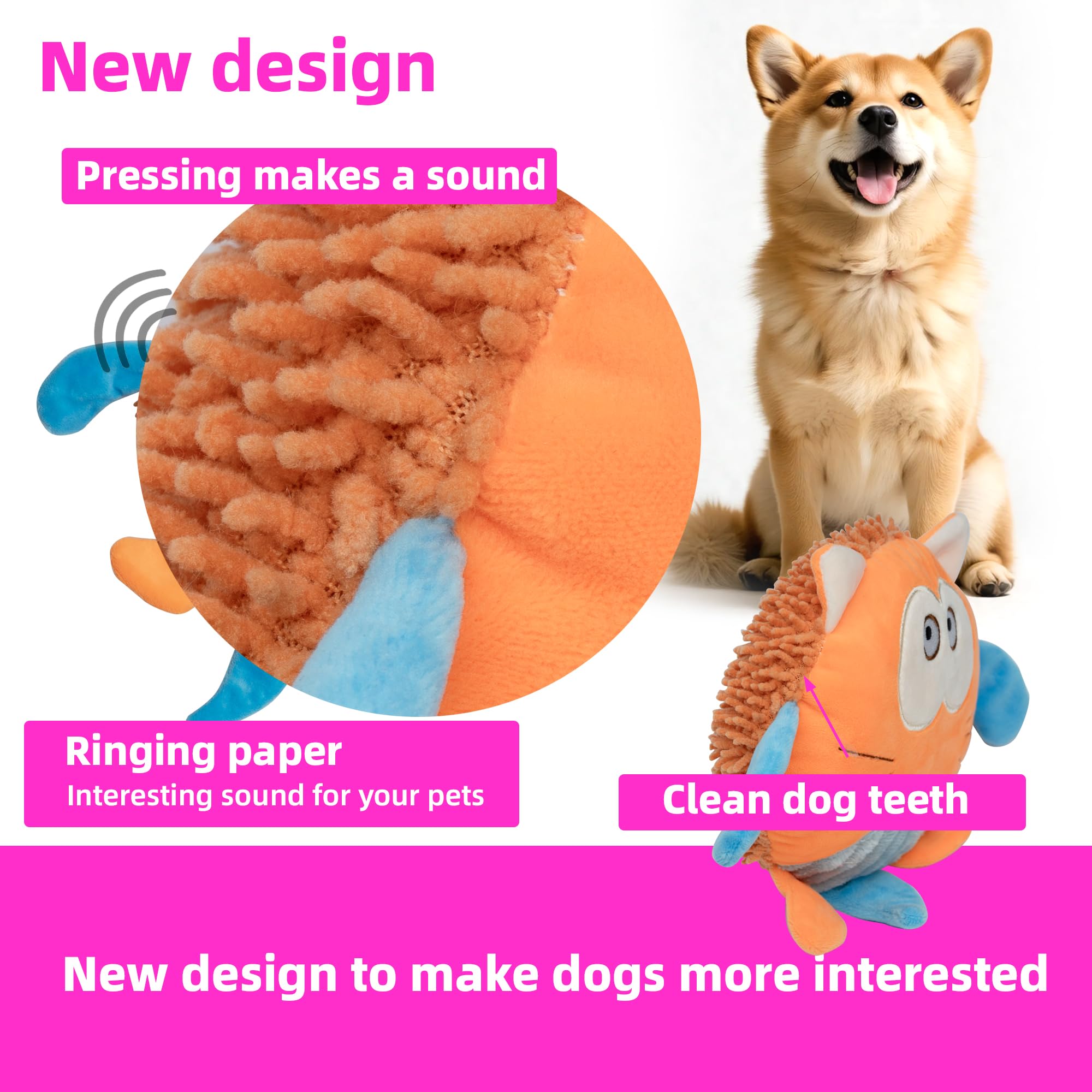 GZQKUSO stuffing-lite design image showing reduced mess after play