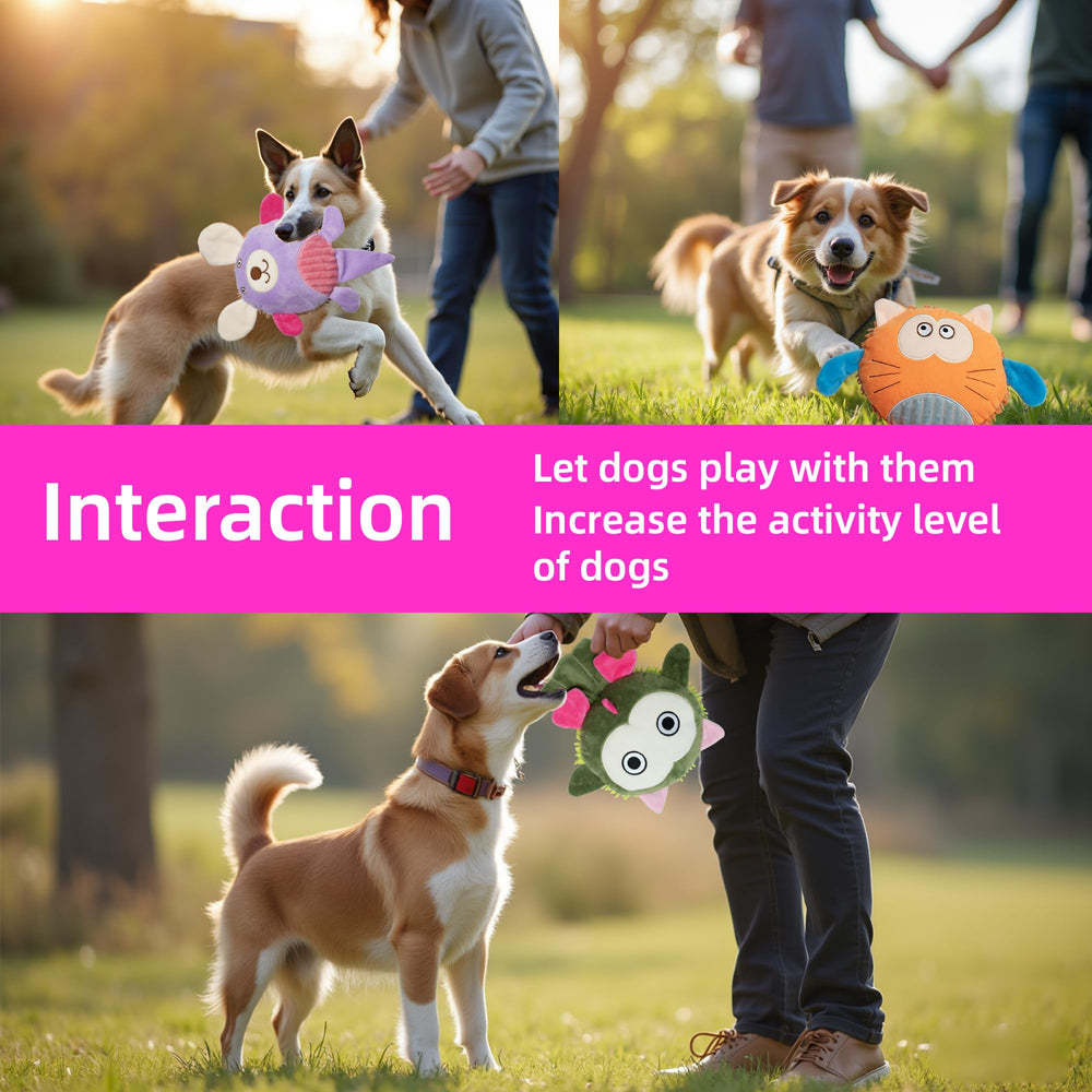 GZQKUSO variety dog toy pack play scene illustrating versatility