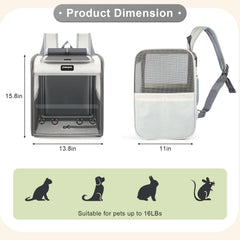 gzxiaoqi cat backpack top cover shielding sun and rain during travel