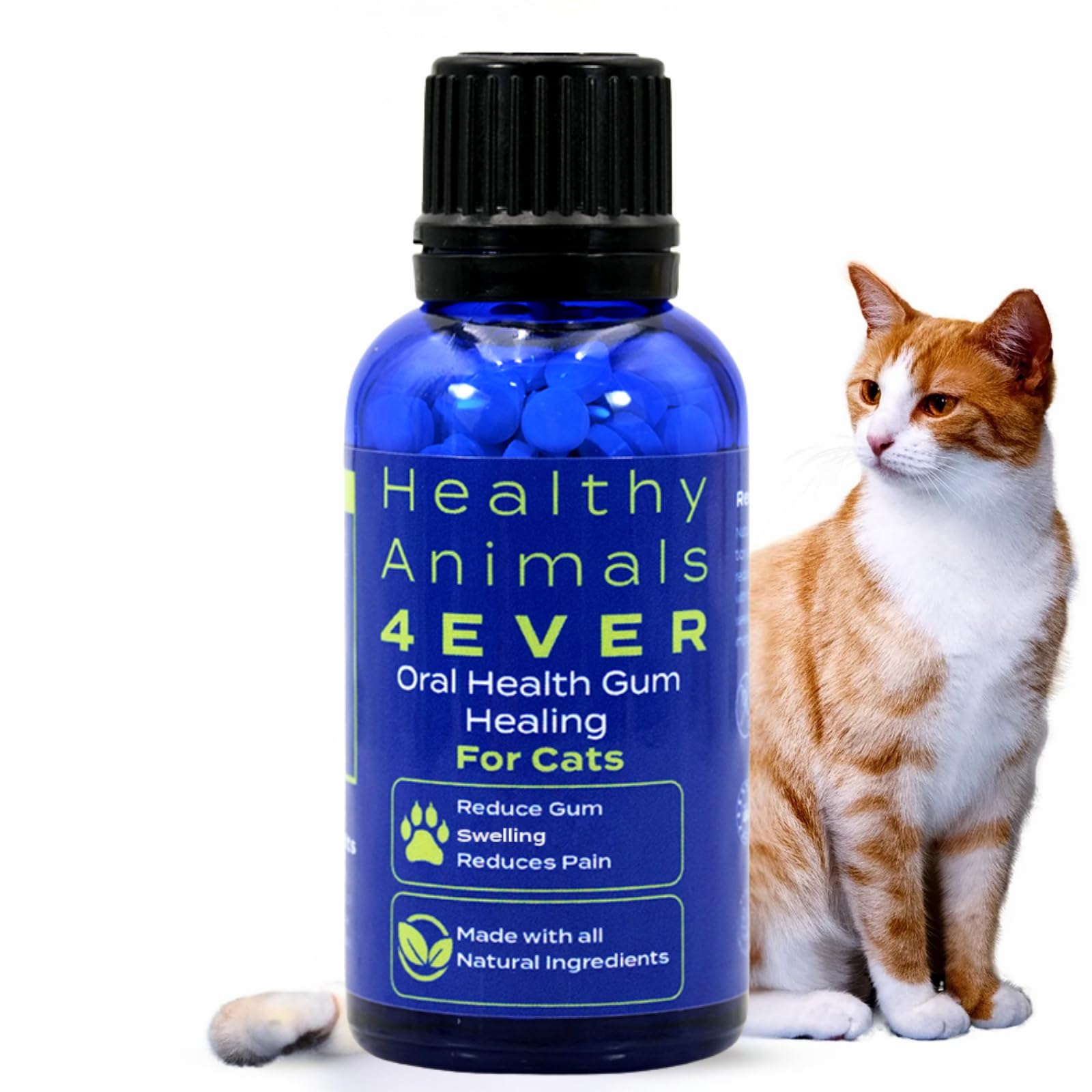 HA4E cat oral health pellets aiding gum support and easy administration