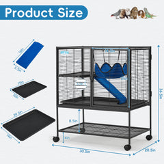 HABUTWAY ferret cage bar spacing 0.5 inch keeps pets contained safely