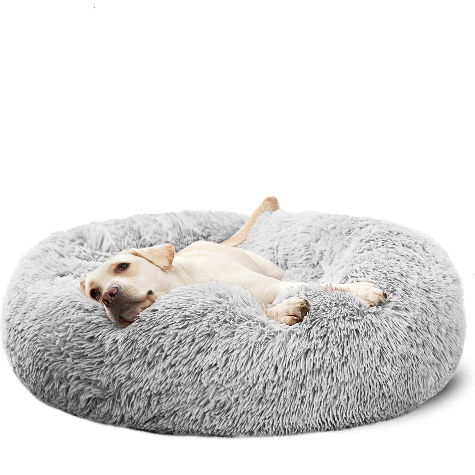 HACHIKITTY Calming Donut Cuddler bed outer view showing cozy round design for secure naps.
